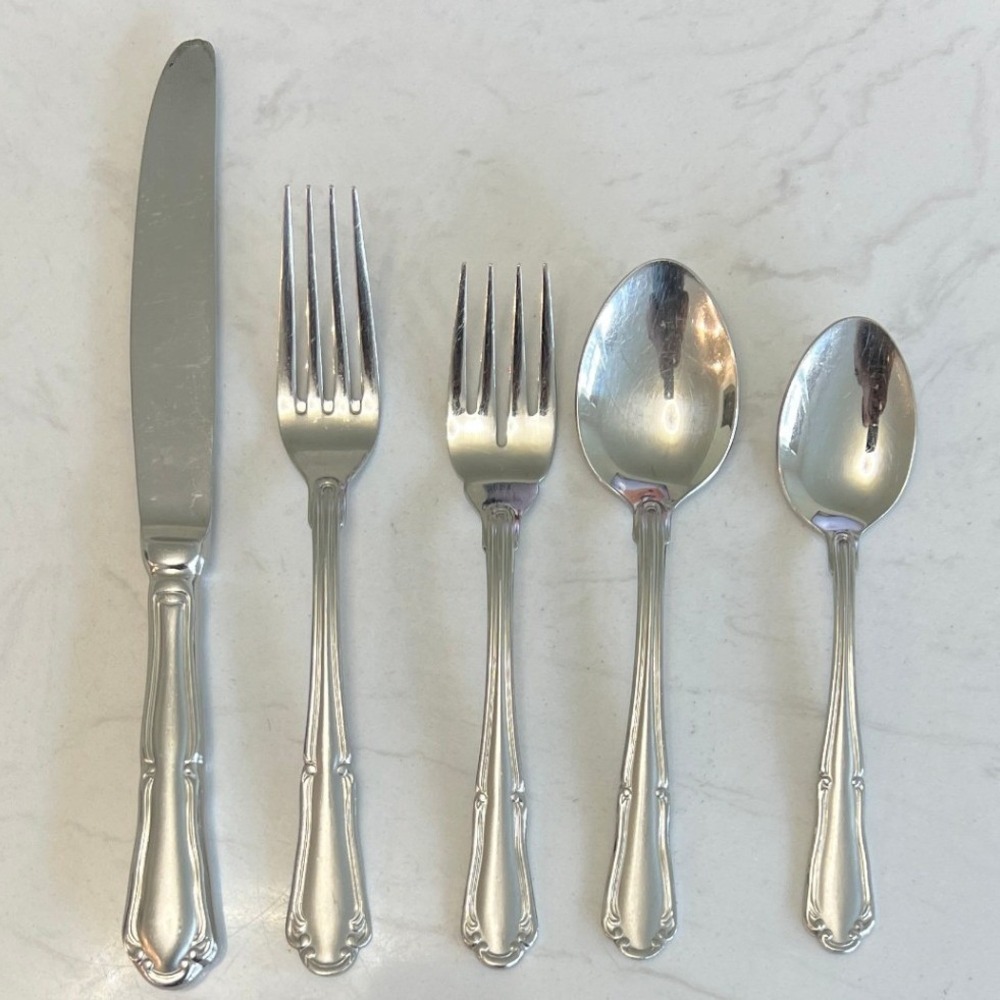 Wallace Empire 5‎ Piece Place Setting 18/10 Stainless Steel Flatware Replacement